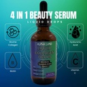 Liquid Collagen - Acid Hyaluronic, Biotin, Vitamin C, Skin Hydration, Hair Growth, Nail Energy - Antiaging Beauty Serum Suplemen (Drop Form)