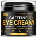 Caffeine Eye Cream untuk Anti Aging, Lingkaran Gelap, Bags, Puffiness. Great Under Eye Skin + Face Tightening, Eye Lift Treatment For Men & Women 1.7oz
