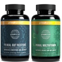 Primal Harvest Gut Restore & Multivitamin Suplemen Perempuan dan Pria Multi Vitamin Capsules dan Colon Cleanse Picls Bundle