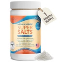 Dr. Liz Cruz Super Salts - Electrolytes, Hydrating powder w / Sodium, Magnesium, Kalsium, Potasium, Kerangka Curbs, Tidak Gula atau Flamoring Buatan