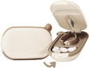 MURRI & MURRDI Small Pill Cutter, Pill Splitter Cutter untuk Pil Kecil atau Pil Besar, Portabel Medicine Cutter for Pocket Purse Pill Holder Cutter for Vitamin, Tablets, Medications (A Caramel)