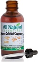 Nano Colloidal Minerals Supplement Liquid Colloidal Copper Mineral 2oz 240plum Bottle Kosher Copper semua alami untuk Dewasa, Pria, Perempuan, Anak-anak (Dropper)