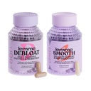Lemme Debloat and Smooth Bundle - Prebiotic, Probiotic & Digetical Enzyles for Bloating & Gas Relief, Reduce Cellulite, Plump Skin, Smooth Cellulit