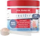 restrurr Setelah Bantuan Alkohol & Pemulihan: Mendukung Kesehatan Liver, Boosts Metabolisme dan Support The Immune System with DHM, Milk Thistle, B-Complex, Hidration. 30 Deses