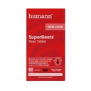 Humann SuperBeet Heart Tablet Smooth Coat 500mg - Non- GMO Powder - Secara klinis Mempelajari Antioksidan, 60 Count
