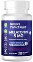 Nature 's Perfect Night 124; Melonain 5mg 124; 200 Quick Dissolve Tablets 124; Natural Mixed Berry Flavor 124; Presented Potency 124; Sugar Free 124; Vegan 124; Gluten Free Berry 124; Value Size