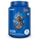 BirDMAN Falcon Vegan Powder Organic, Stevia & Sugar Free, Plant Based Protein, Low Carb, Dairy Free, Keto, Non Whey Protein, Probiotic, Pea Protein 124; Chocolate Flavor - 37 Servings - 2.64lb