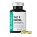 LES Labs Sinus & Seasonal - Sinus Relief, Nasal Health, Balanced Histamin Resse, Clear Lungs & Respiratory Health - Butterbur, Quercetin, Nettle Root & Bromelain - Non-GMO Suplemen - 60 Capsules