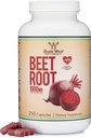 Katup Beet Root (Organik dan Vegan) (210 Count, 1.000mg Per Serving) - Super Food from Beets with High Nitrate for Overall Health Support by Double Wood