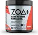 ZOA + Zero Sugar Pre Workout Powder, Fruit Punch - NSF Bersertifikat untuk Sport dengan Electrolites, Creatine, Beta Alanine, Ginkgo Biloba, 200mg Caffeine - 25 Servings