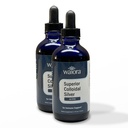 Superior Colloidal Silver, Waiora, Liquid Mineral Suplement Support, 40 PPM, for Imune Dupport, Blue Glass Bottle with Dropper (2 NT / 44 serv)