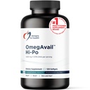 Desain untuk Kesehatan Omegavail Hi- Po - TG (Triglyceride) Omega-3 Tambahan Minyak Ikan, 1600mg EPA / DHA per Serving dengan Lemon + Vitamin E untuk meminimalkan Rasa Ikan (120 Softgels)