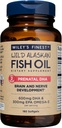 Wiley 's Finest Wild Alaska Fish Oil Prenatal DHA - 900mg EPA dan DHA Omega - 3s for Pregnant Women and Nursing Mothers - 180 Softgels (90 Prenatal Vitamin Seramin)
