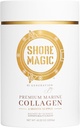 Shore Magical Premium Marine Collagen Types I-IV 124; Wild Fish-Sourced, Hydrolyzed, Unflafeed & Odorless & O4; 9g Protein Per Serving - Supports Skin, Hair, Nails, Joints & Bones 44- Month Supply