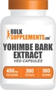 BulkSuplements.com Yohimbe Extract Capsules - Yohimbe Bark Extract, Yohimbe Suplemen, Herbal Suplemen - Gluten Free, 1 Veg Capsule per Serving, 360 Capsules (Paket 1)
