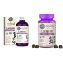 Garden of Life Organics Plant - Based Elderberry Ammune Syrup 6.59 lf oz & Organics Elderberry Gummies for Dewats & Kids