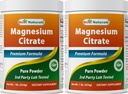 Powder Citrat Magnesium Terbaik 1 Pound (1 LB (Paket 2)))