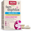 Jarrow Formulas Femophilus - 1 Milyar Organisme Per Serving - 30 Vevgie Capsules - Women Probiotic - Urinary Tract Health - hingga 30 Servings
