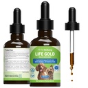 Pet Wellsing Life Gold for Dogs - Vet- Formulated - Imune Support and Antioksidant Protection - Natural Herbal Supplemen 2 oz (59 ml)