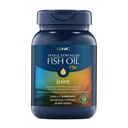 GNC Triple Power Fish Oil Plus Joint Omega 3, 1000mg EPA dan DHA, Heart Health, Plus Fast 5 Day Comfort, Brain, Skin, and Eye, Antioksidants and Botanical Extracts, Control Fish Burps, 30 Servis
