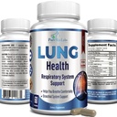 Tambahan Dukungan Lung, Lung Cleanse & Lung Detox Formula, Dukungan Kesehatan Lung untuk Lungs Aman, Nafas Nyaman, Kesehatan Bronkial, 60 Kasules