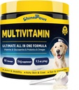 DogVitamin, DogMultivitamin Powder, with Prograine, Glucosamine, Omega 3, Dukung Gut, Joint & Mobility, Itch Skin & Coat, Mineculum & Antioksidant for Immune Health, Daily Estial Dog Suplemen