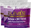Real Ketones Exogenous Keto D BHB + MCT + Electrolite, Caffeine Free Drink Mix Powder, Grap Tart for Rapid Ketosis (56 Servis)