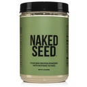 Benih Telanjang - 4 Powder Benih Protein, hanya 4 Ingreasi - Chia, Semangka, Sunflower dan Pumpkin Benih - Bebas Gluten- Bebas Soy Free, Vegan, Tanpa Gmos, Penari Tanpa Buatan - 15 Servis
