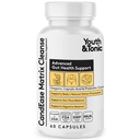 Pemuda & Tonic Candease Cleanse Matrix - Dukungan Overgrowth & Gut Kesehatan, Keseimbangan Intestial Flora Saldo & Body Detox Komplex dengan Oregano, Acid Caprylic, Enzymes Digevices, Progories, 60 Pil, Perempuan & Pria