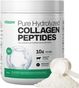 Vitasave Collagen Peptides Powder - 10g Hydrolyzed Collagen per Serving - Unfeared, Grass- Fed, Keto Friend- Skin, Hair, Nails & Gabungan Dukungan - 500g