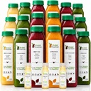 3 Hari Juice Cleanse oleh Raw Fountain, All Natural Raw Detox Cleanse, Juicing for Body Rest, Cold Menekan Juice Fast, Great Way to Jumpstart a Heally Diet, 18 Bottles 12oz, 3 Ginger Shots