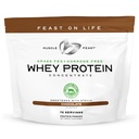 Muscle Feast Grass- Fed Whey Protein Concended Powder, All Natural, Hormone Free Pageous Reised Whey Protein Pounder for Women & Men, Clean, Non-GMO & Gluten Free Whey Konsentrat - Coklat, 5lb