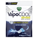 Vicks VapoCool PAST Medictory Sore Throps, Max Strength Menthol, Soothes Sore Throat Pain, Winterfrost Flavor, 45ct