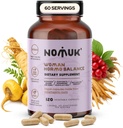 Woman Hormo Saldo Adaptogens Suplemen Maca Panax Shatavari Schisandra Formula Designed for Women Wellness & Hormone Harmony Dukung 120 Vegan Capsules