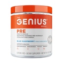 Genius Brand Genius Pra - Clean Pre-Workout Powder for Energy, Focus & Fitness - No Artificial Flavors, Preservatives, or Proprietary Blends - Non-GMO - 20 Service - Blue Raspberry