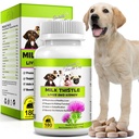 Milk Thistle for Dogs, 180 Chewable Tablet Milk Thistle Suplement for Dogs Natural Liver Duck Duck Flavor
