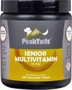 Multivitamin Senior untuk Anjing - 350 Tablet Chewable dengan MSM, Dismutase Superoksida
