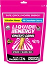 VITAL 4U ® Liquid Energy Shot - Coffee & Chocolate Cherry Combo Pack, Ginseng, B Vitamin, alami Sweetened, 24 ct