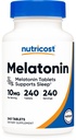 Nutricloses Melonatin 10mg, 240 Tablet - 10mg Per Serving, Non-GMO, Gluten Free