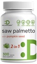 Melihat Tambahan Palmetto dengan Benih Pumpkin, 300 Kapsules 124; Promotes Prostat Kesehatan 124; DHT Blocker 124; Pertumbuhan Rambut Vitamin, Pertahankan Frekuensi Pembangunan Normal