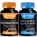Suplemen Berberin 1500mg - Lipomal Berberine dengan Ceylon Cinnamon Magnesium Glycinate Capsules - 750mg - Magnesium Suplemen Absorpsi Tinggi