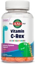 KAL Vitamin C-Rex Kids 'Gummies, Vitamin C Gummies untuk Anak-anak, Ammune Sehat, Bone, Muscle & Skin Dukung Vitamin C Gummy, Vegan, Gluten Bebas, 60 Hari Uang Jaminan, 30 Pelayan, 60 Gummies