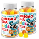 DR. MORITZ Omega 3 Kimies (180 Count), Vegan Omega3 Gummies for Kids with No Fish Oil, Vitamin for Brain & Heart Health, Gluten- Free Omega 3 6 9