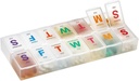 Extra Large Pill Organizer - Pill Box 7 Day Weekly Pill Organizer 2 Kali sehari dan AM PM Kasus Daily Pill Organizer untuk Obat-obatan dan Suplemen Dengan Braille and Bright XL Mudah untuk Baca Warna