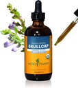Herb Pharm Certified Organik Skullcap Ekstrak untuk Dukungan Sistem Gugup, Alkohol Kanal Organik, 4 Ounce