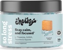 Chewsy So Long Stress, Calm Fruity Chews, Stay Calm & Focus. w / L- theanine, Amino Acid, GABA, Glycine, Tyrosine, Taurine & Magnesium. Tidak-GMO dan Gluten- Free.