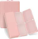 FYY Daily Pill Organizer, 7 Comparts Portable Travel Pill Case [Folding Design] Pill Box for Purse Pocket to Hold Vitamin, Cod Liver Oil, Suplemen dan Kesehatan-Rosegold
