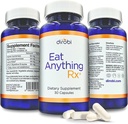 Dirobi Eat Anything Xylose Isomerase Fruktosa Malymes Enzymes, FODMAP Suplement, Digevitable Enzymes for Better Laktosa, Fat, Protein & Carbohydrate Divalry Gas & Bloating Relief 30 Capsules