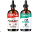 Vimergy All Day Resilience Kit - Organic Liquid Total Immune B12 - Stimulates White Blood Cells, Support Healthy Red Blood Cells - USDA Organik, Vegan, Paleo, Gluten- Free, Kosher