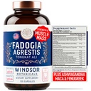 Fadogia Agrestis dan Tongkat Ali Suplemen - Fadogia Agrestis 600mg, 500mg Longjack Tongkat Ali untuk Pria, Maca Root, Fenugreek, Ashwagandha, Saw Palmetto untuk Dukungan Energi, Stamina, Vitalitas - 120Caps